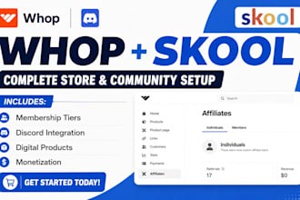 setup whop automate discord and monetize digital products