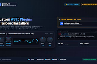 build your signature custom vst3 audio plugin with installer