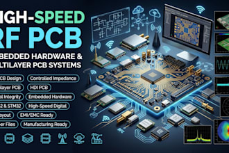 engineer high speed rf pcb, embedded hardware and multilayer pcb system
