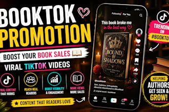 create viral booktok videos to promote your book