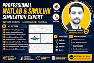 do matlab simulation, simulink modeling, and engineering projects