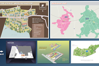 design a professional wayfinding map for your facility or campus