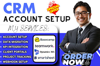setup basecamp teamwork client relationship d365crm smartsheet sales pipeline