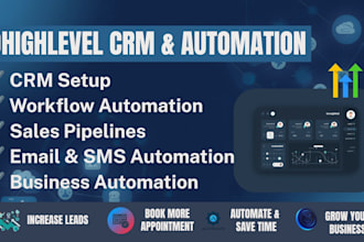 set up gohighlevel CRM, workflow automation for your roofing company