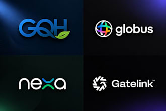 design a modern minimalist logo for fintech, crypto brand
