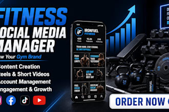be gym social media manager for personal trainer fitness coach marketing