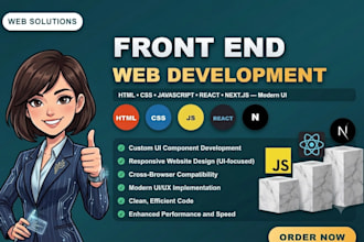 build responsive react next js website with tailwind CSS