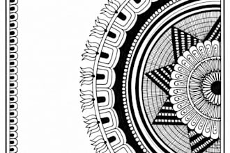 draw a beautiful custom hand drawn mandala art