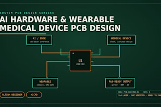 design ai hardware and wearable medical device pcb in altium, kicad