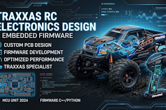 design traxxas rc controller electronics pcb and embedded firmware
