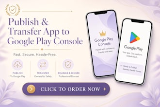 publish and transfer app to google play console