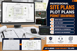design professional site plans, plot plans and permit drawings