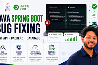 fix java spring boot rest API bugs and backend errors