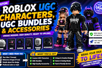 make roblox ugc characters, ugc bundles, and accessories