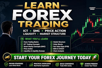 teach forex trading beginners with ict, smc, liquidity and price action