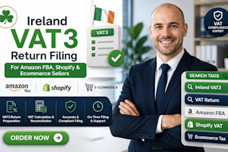 file ireland vat3 return for amazon fba, shopify and ecommerce sellers