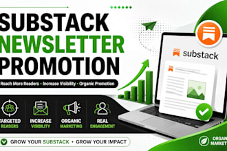 do substack promotion, newsletter, article, steadily grow substack subscribers