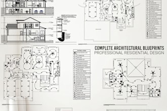 create USA residential structural, mep drawing package for city permit approval