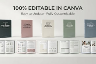 canva ebook design,workbook design,lead magnet pdf ,ebook formatting