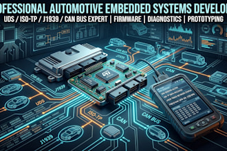 develop uds, isotp, j1939 and can bus ecu communication
