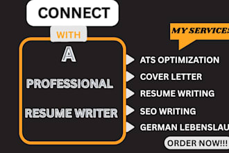 write ats resume, CV, german lebenslauf and cover letter