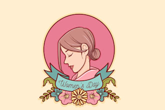 do a beautiful, modern, and memorable girl logo