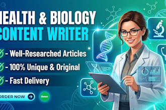 write high quality biology articles