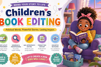 edit and proofread children book kids book format children story book