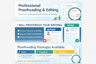 proofread and edit your documents for error free writing