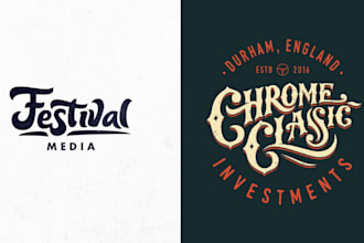 do make professional old english font logo design