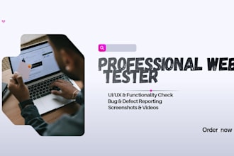 do professional website testing and usability testing