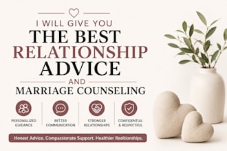 give you the best relationship advice and marriage counseling