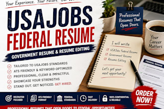write a usajobs federal resume, resume editing, government resume