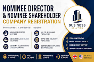 provide US or UK nominee director, nominee shareholder and company registration