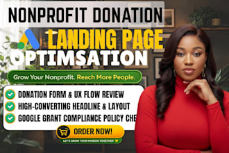 optimize your nonprofit landing page for donations and conversions
