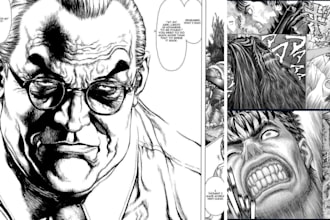 draw anime manga comic book illustration and manga comic pages for you