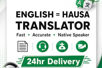 translate english to hausa and hausa to english accurately