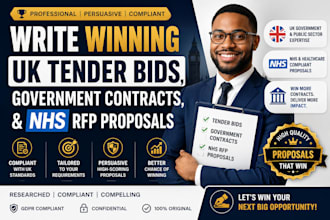 write winning UK tender bids government contracts and nhs rfp proposals