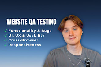 do website QA testing with a bug and usability report