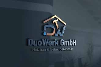 create a custom modern plumbing heating oil gas and hvac logo