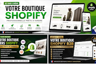 créer une boutique professionnelle de dropshipping shopify en francais