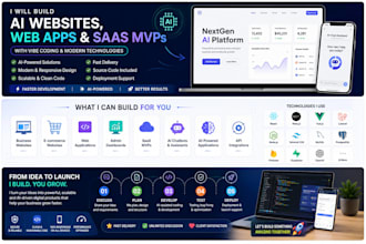 build ai websites, web apps and saas mvps with vibe coding