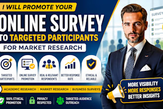 promote your online survey to targeted participants for market research