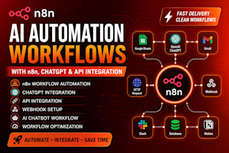 build n8n ai automation workflows with chatgpt and API integrations