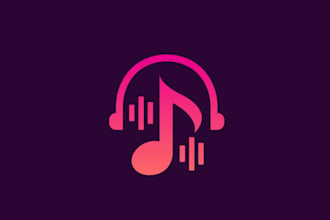 design dj, rap, band, typography or any music text logo