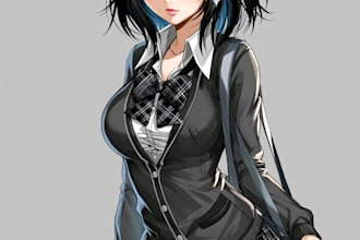 do a anime character