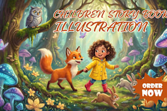 design child book illustration children story book childrens picture book cover