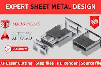 design sheet metal parts and fabrication drawings in solidworks