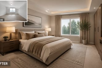 do real estate property virtual staging virtual renovation interior rendering
