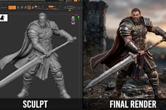 sculpt high quality 3d models for 3d printing